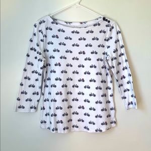 Charter Club Pima Cotton Bicycle Top Petite